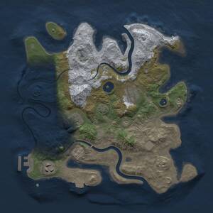 Thumbnail Rust Map: Procedural Map, Size: 3000, Seed: 95237, 8 Monuments