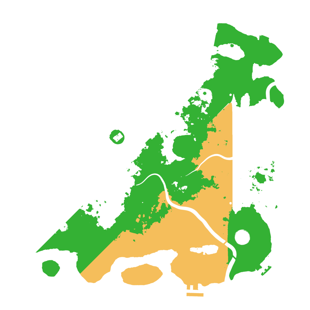 Biome Rust Map: Procedural Map, Size: 3700, Seed: 20260722