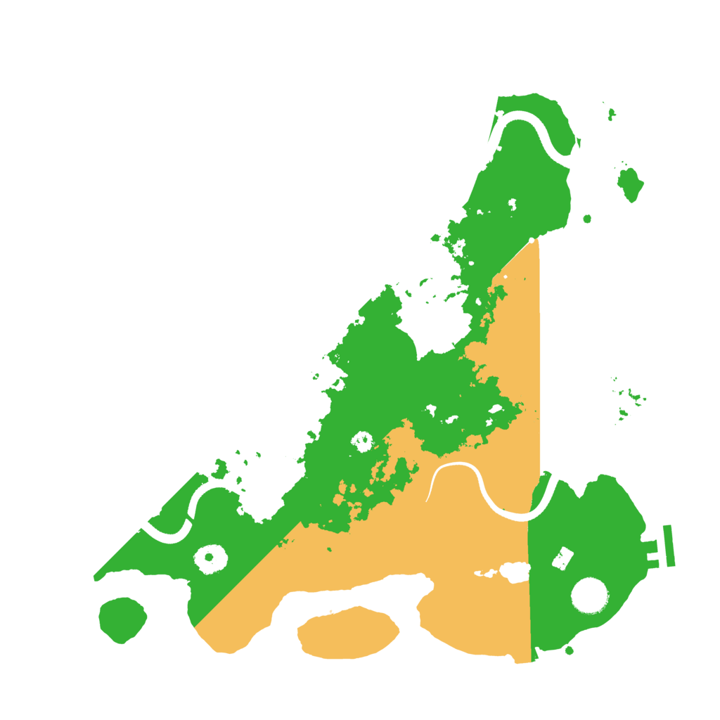 Biome Rust Map: Procedural Map, Size: 3500, Seed: 20260722