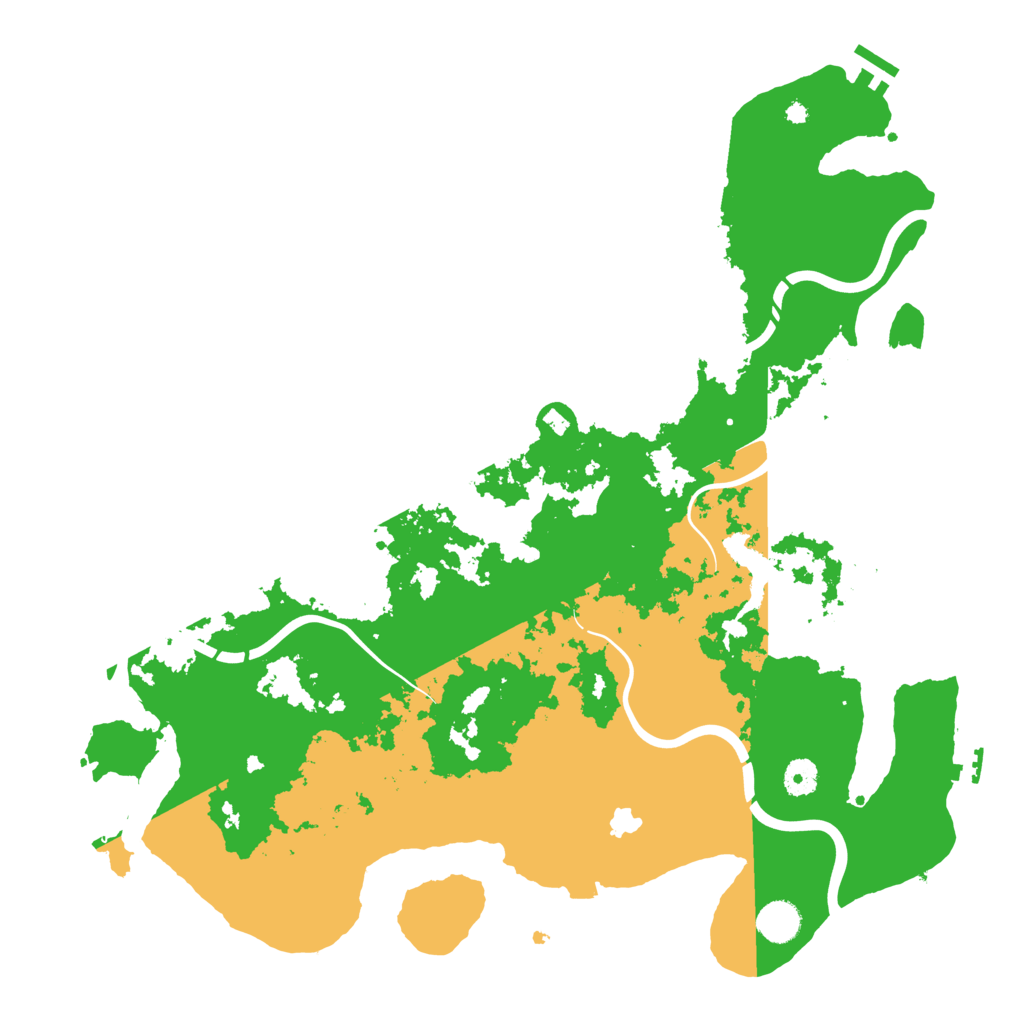 Biome Rust Map: Procedural Map, Size: 4300, Seed: 392306233