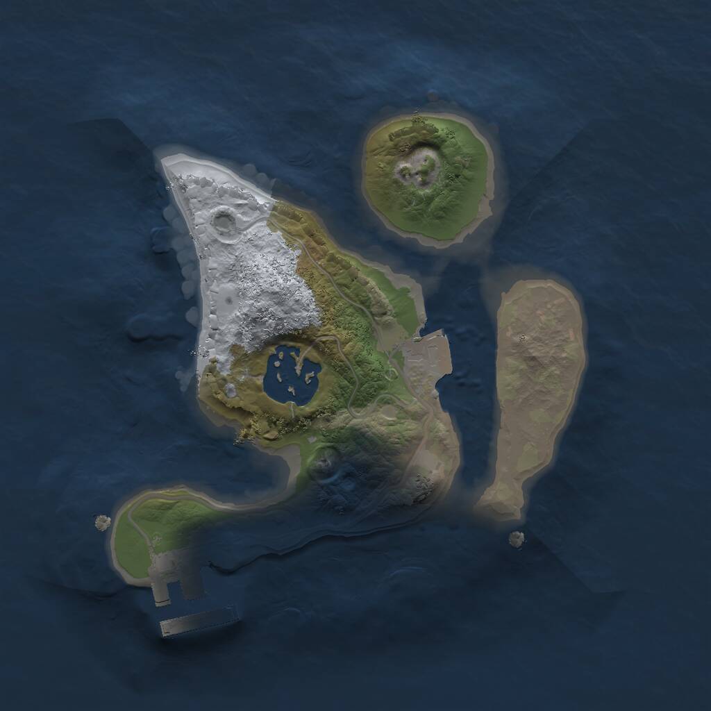 Rust Map: Procedural Map, Size: 1850, Seed: 612351, 3 Monuments