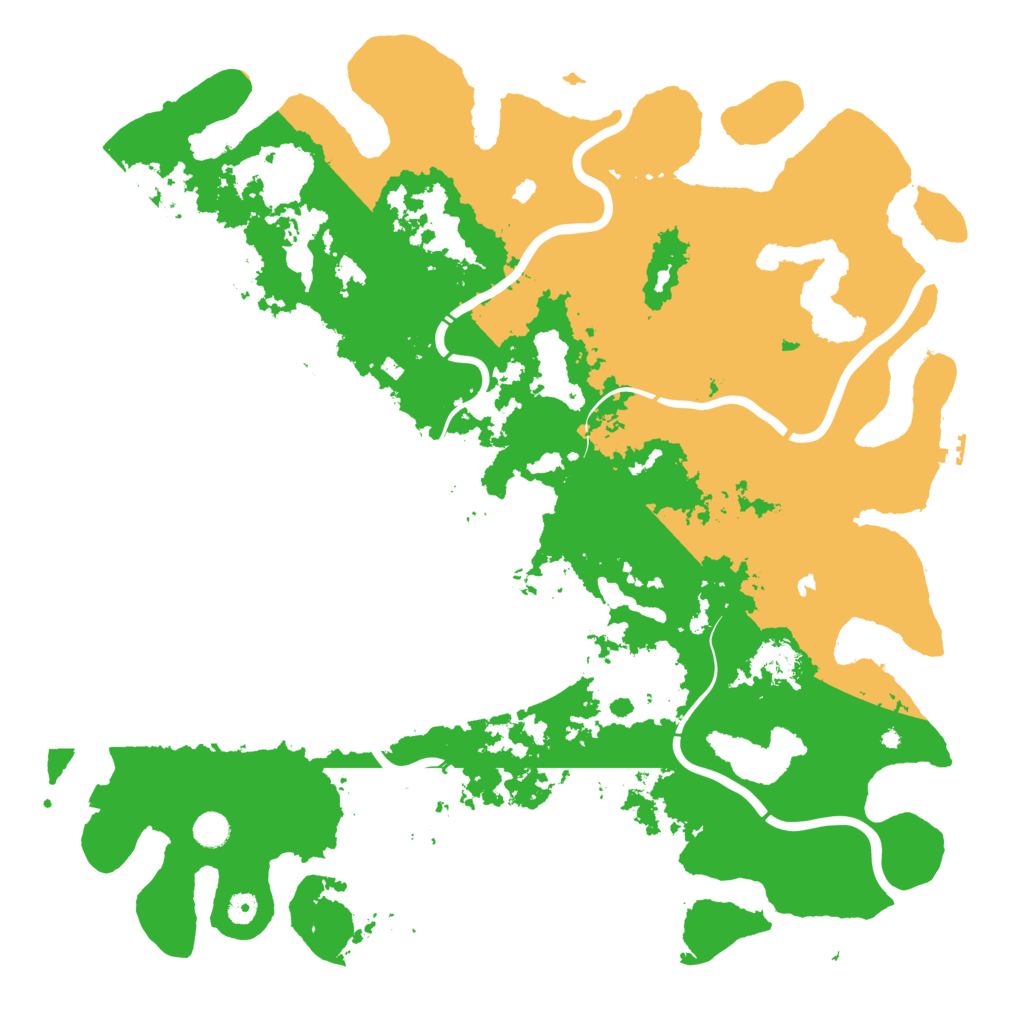 Biome Rust Map: Procedural Map, Size: 5000, Seed: 14527