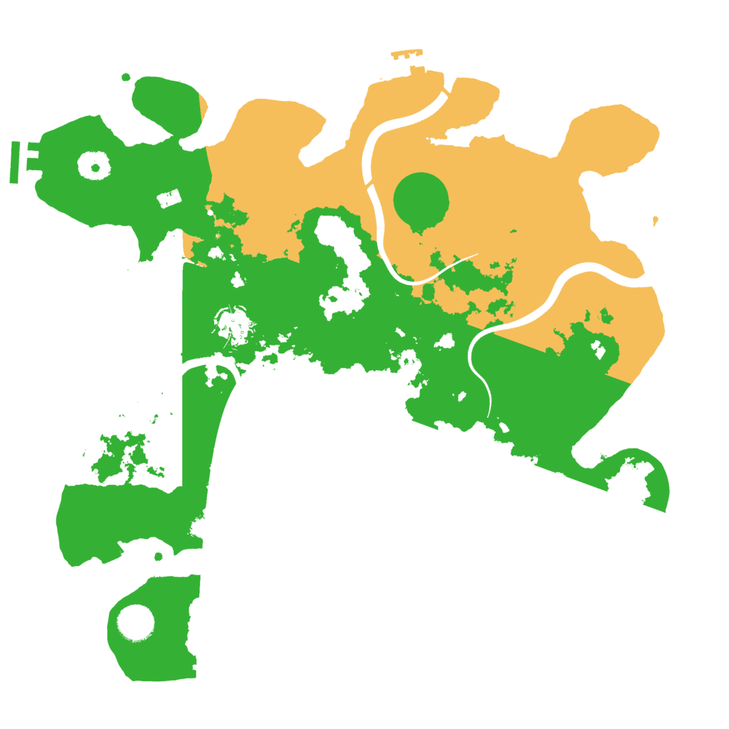 Biome Rust Map: Procedural Map, Size: 3500, Seed: 2032531094