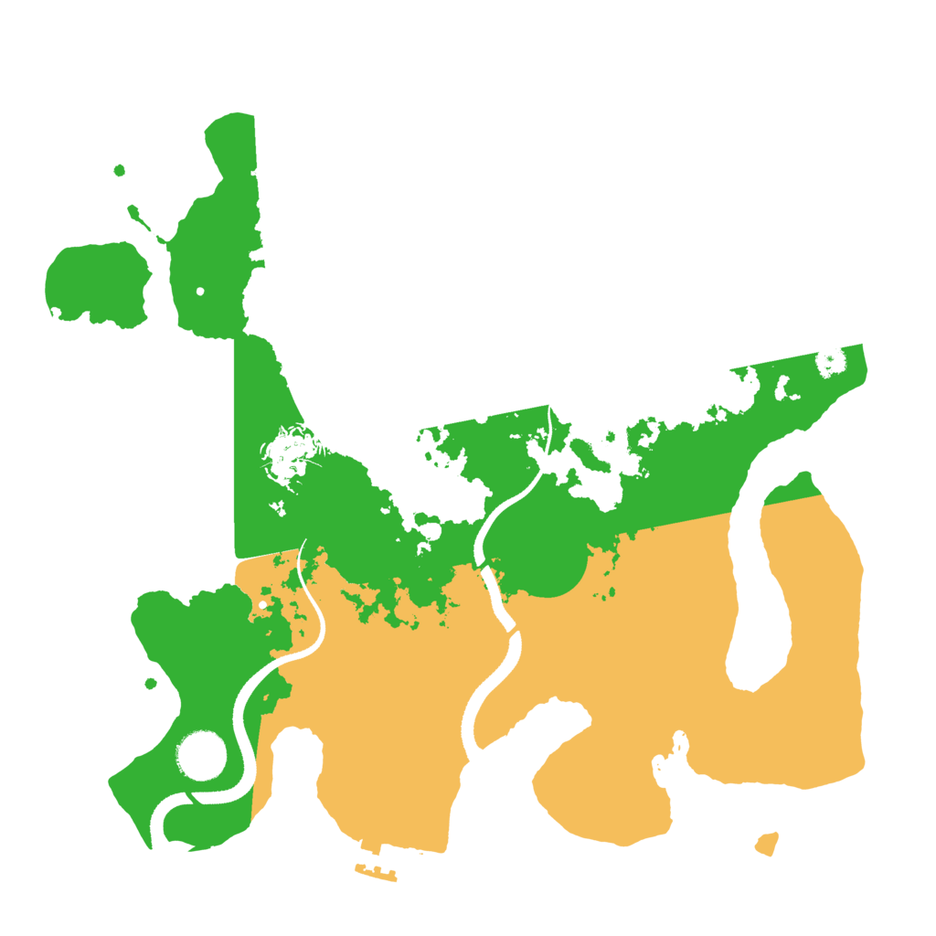 Biome Rust Map: Procedural Map, Size: 3300, Seed: 48127391