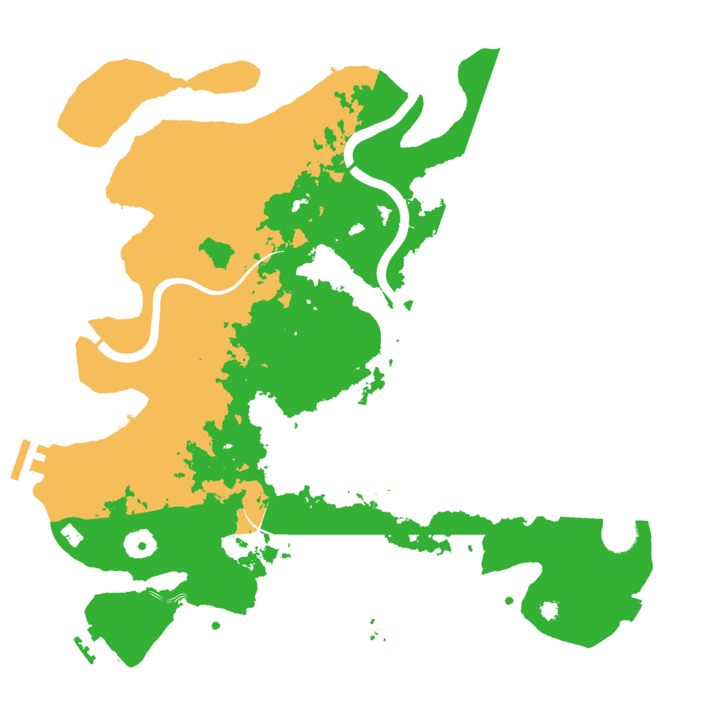Biome Rust Map: Procedural Map, Size: 3500, Seed: 1434212