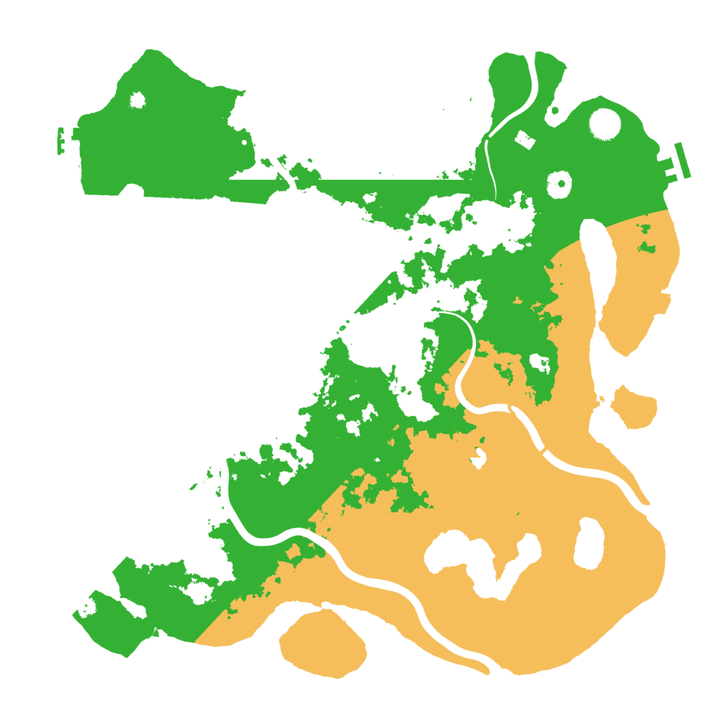 Biome Rust Map: Procedural Map, Size: 4000, Seed: 10527