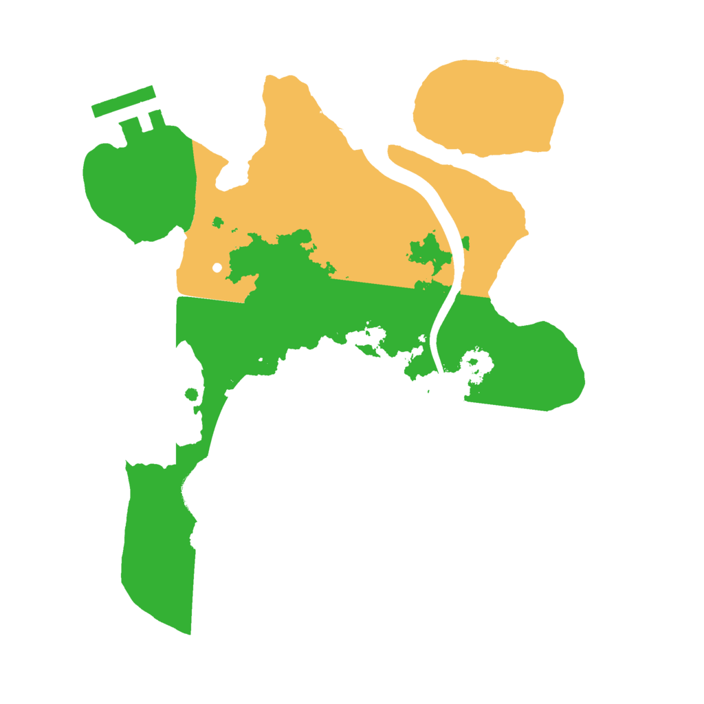 Biome Rust Map: Procedural Map, Size: 2200, Seed: 1006653374