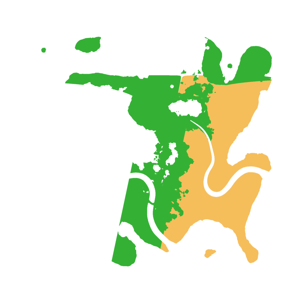 Biome Rust Map: Procedural Map, Size: 2500, Seed: 2023457144