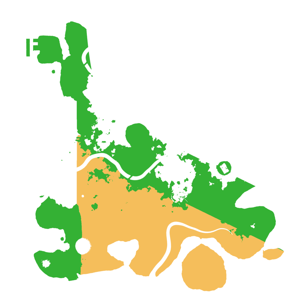 Biome Rust Map: Procedural Map, Size: 3500, Seed: 22608