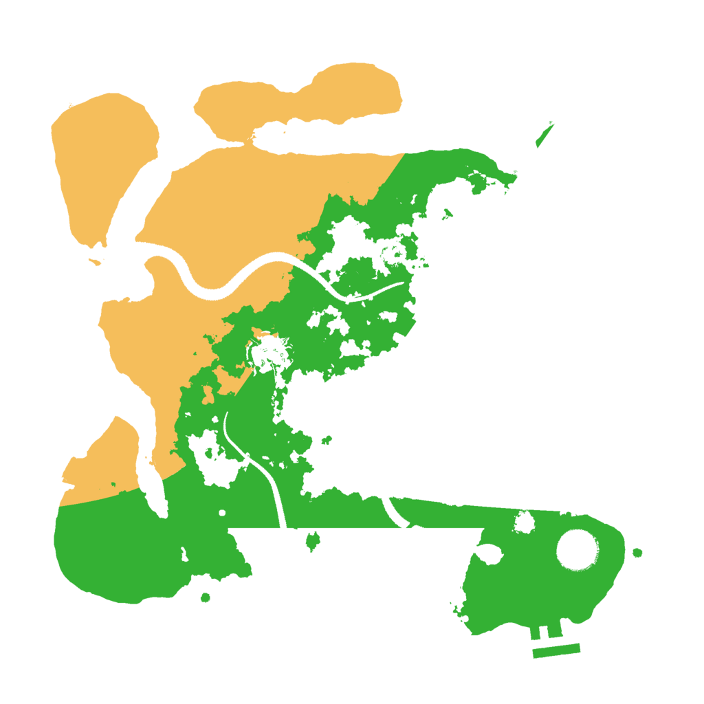 Biome Rust Map: Procedural Map, Size: 3000, Seed: 1312874525