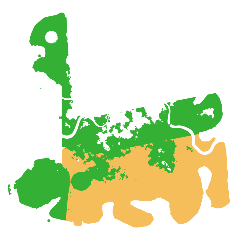 Biome Rust Map: Procedural Map, Size: 3500, Seed: 86586