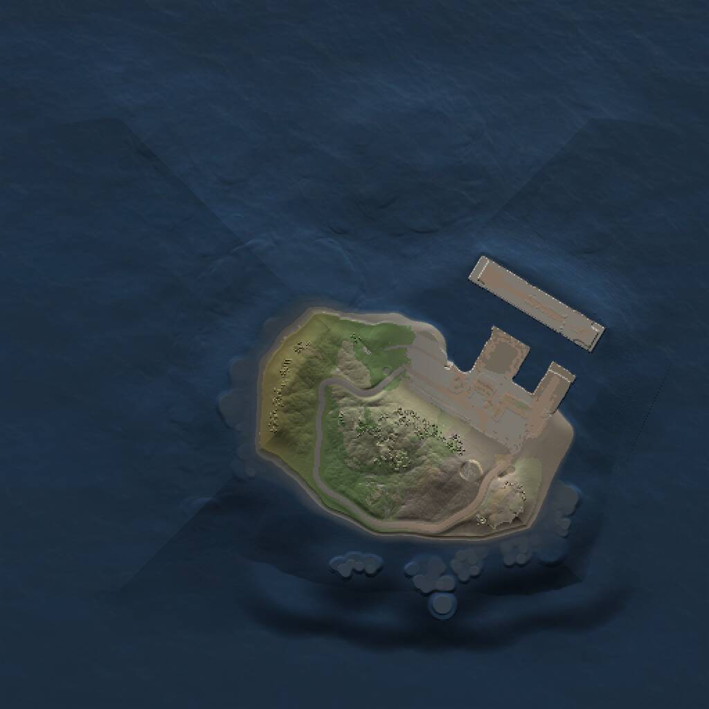 Rust Map: Procedural Map, Size: 1000, Seed: 1779381942, 2 Monuments