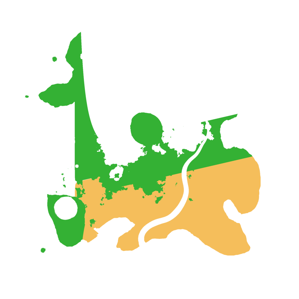 Biome Rust Map: Procedural Map, Size: 2500, Seed: 349365943