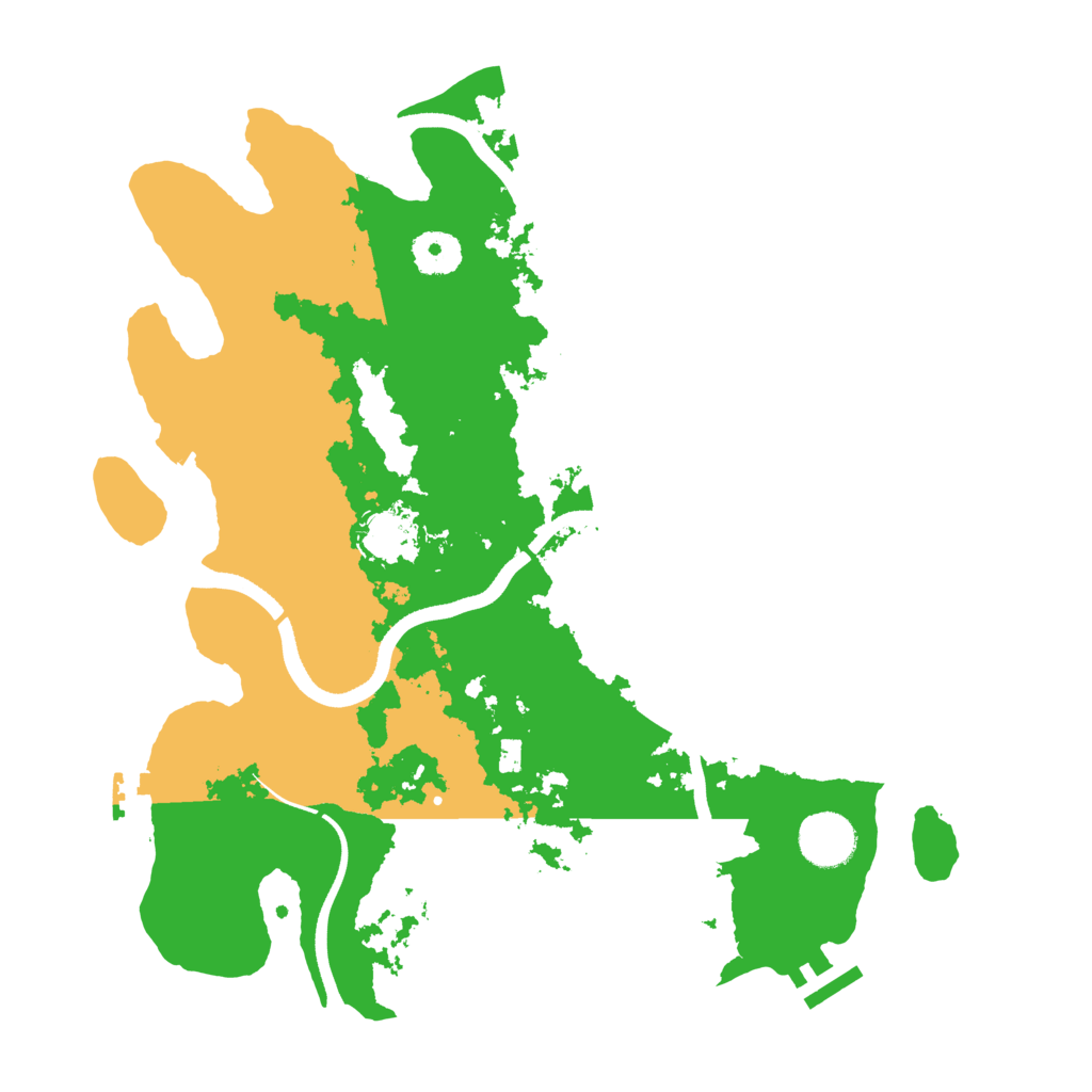 Biome Rust Map: Procedural Map, Size: 3500, Seed: 927461