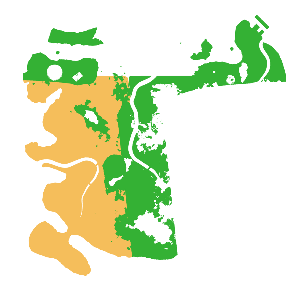 Biome Rust Map: Procedural Map, Size: 3500, Seed: 72142