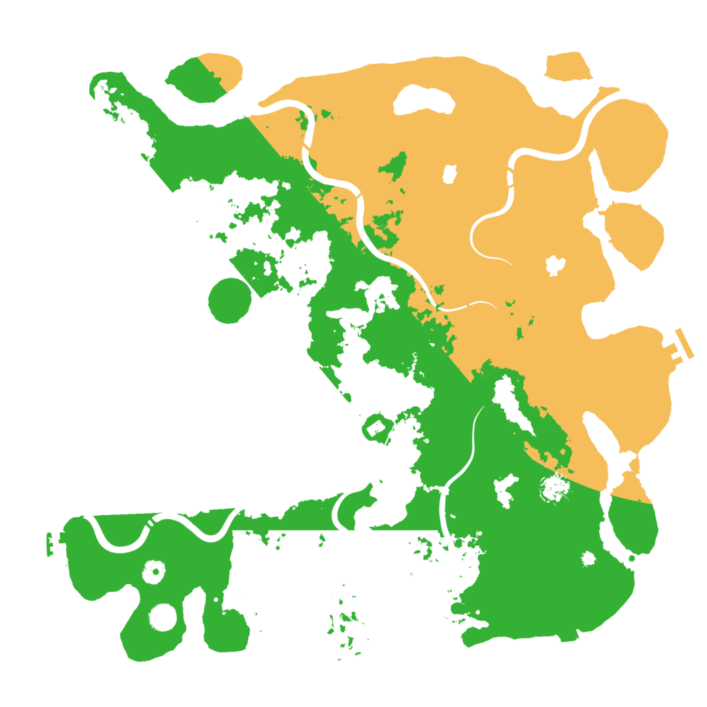 Biome Rust Map: Procedural Map, Size: 4500, Seed: 510177796