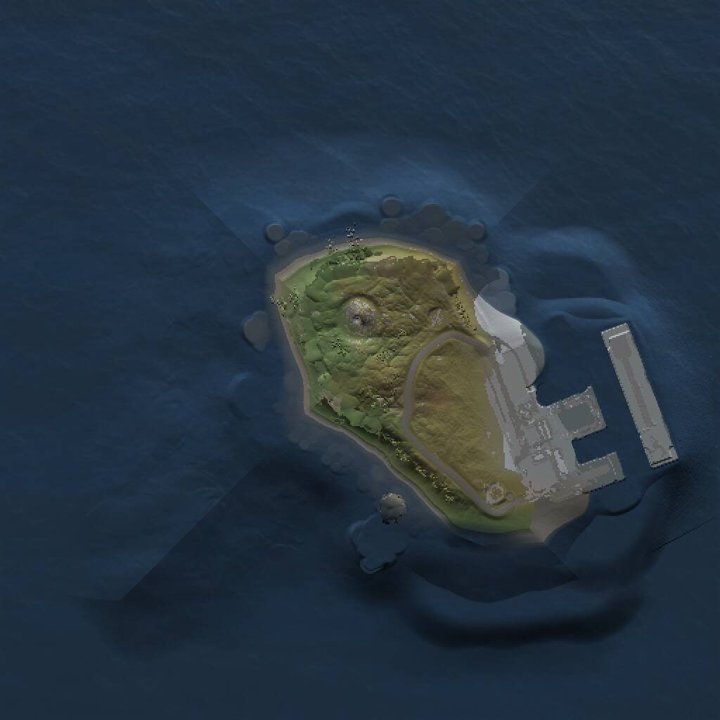 Rust Map: Procedural Map, Size: 1000, Seed: 196393973, 2 Monuments