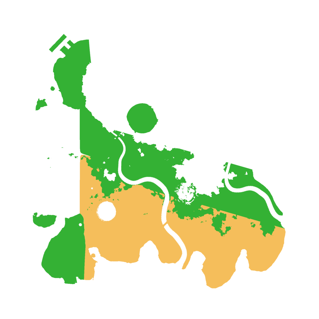 Biome Rust Map: Procedural Map, Size: 3000, Seed: 5721896
