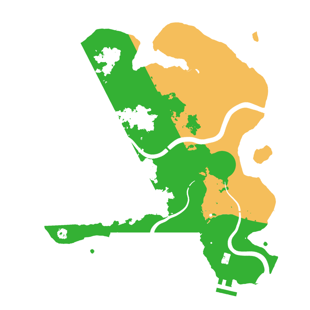 Biome Rust Map: Procedural Map, Size: 3000, Seed: 876816796