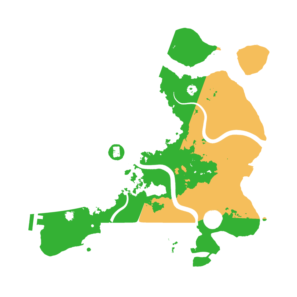 Biome Rust Map: Procedural Map, Size: 3000, Seed: 55432