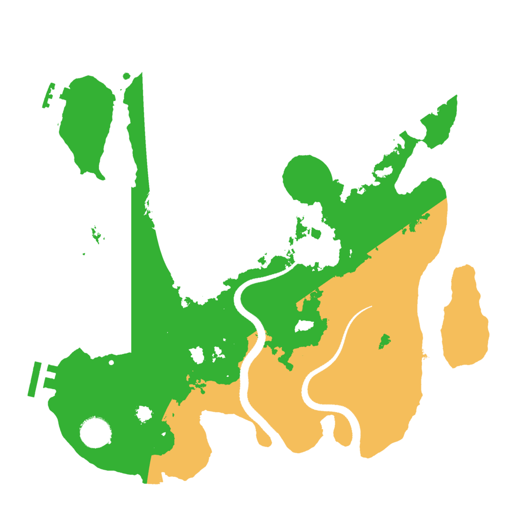 Biome Rust Map: Procedural Map, Size: 3000, Seed: 2010389187
