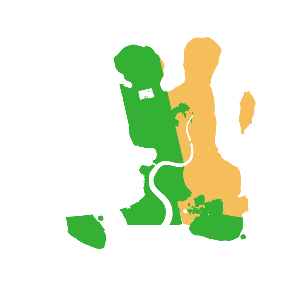 Biome Rust Map: Procedural Map, Size: 2200, Seed: 460470962