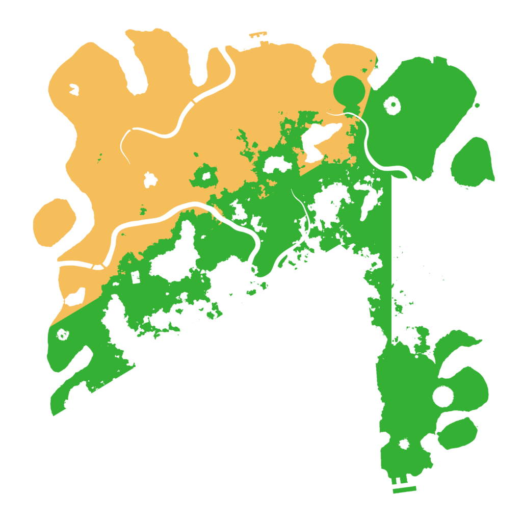 Biome Rust Map: Procedural Map, Size: 4500, Seed: 12344