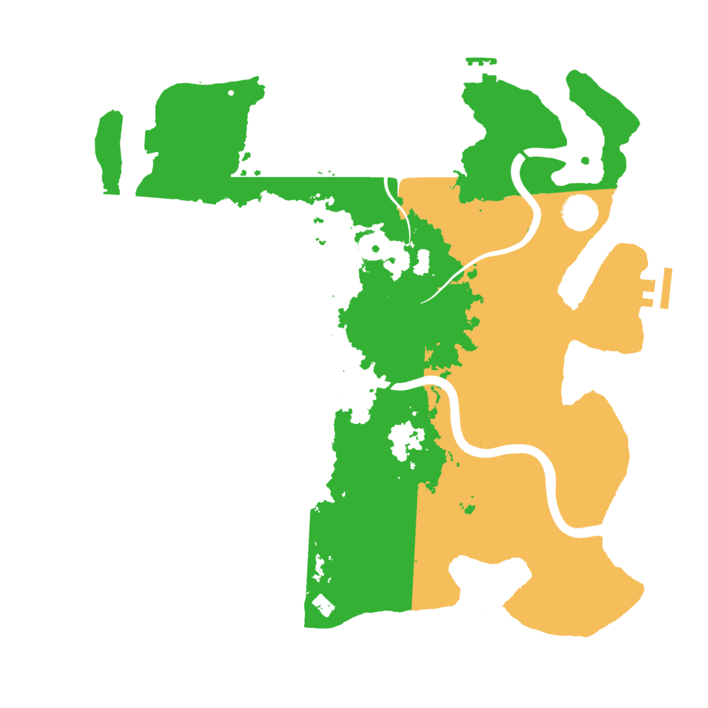 Biome Rust Map: Procedural Map, Size: 3500, Seed: 1017227001