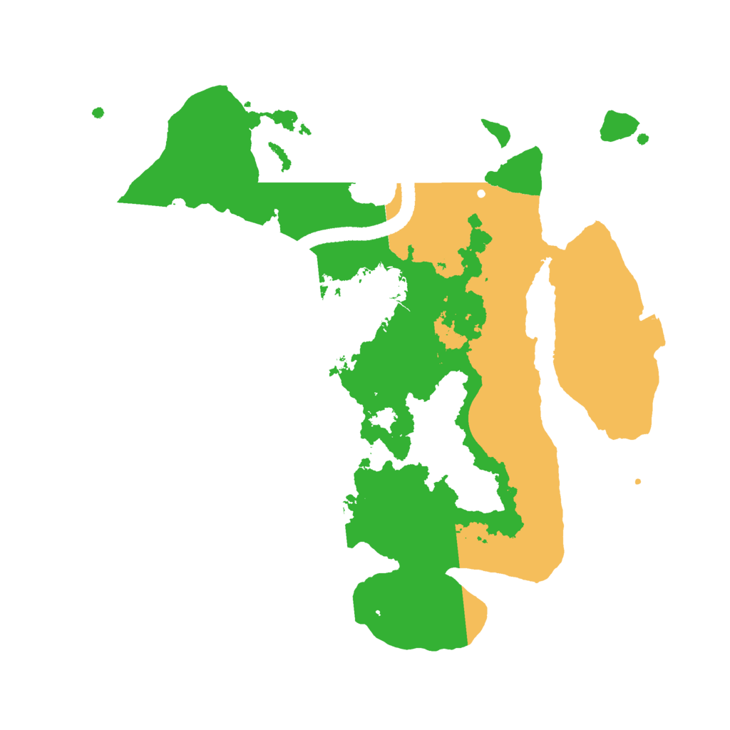 Biome Rust Map: Procedural Map, Size: 2600, Seed: 1165788437