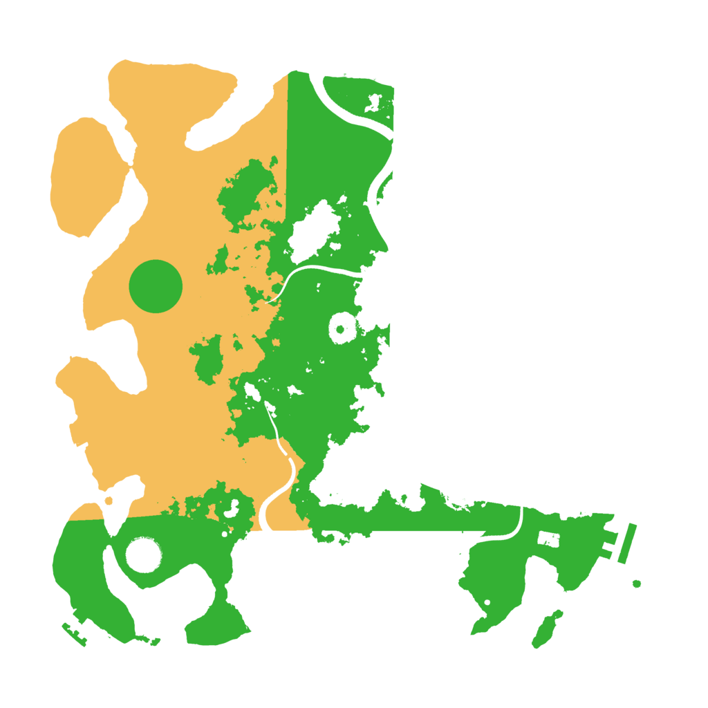 Biome Rust Map: Procedural Map, Size: 3500, Seed: 435536501
