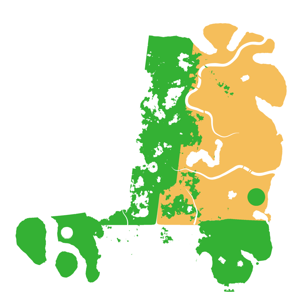 Biome Rust Map: Procedural Map, Size: 4500, Seed: 612788495