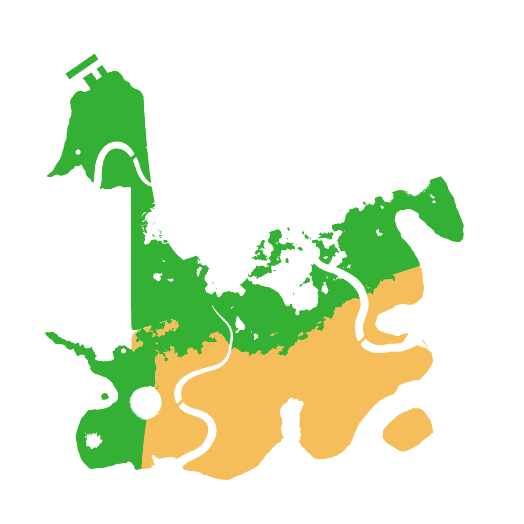 Biome Rust Map: Procedural Map, Size: 3000, Seed: 114635177