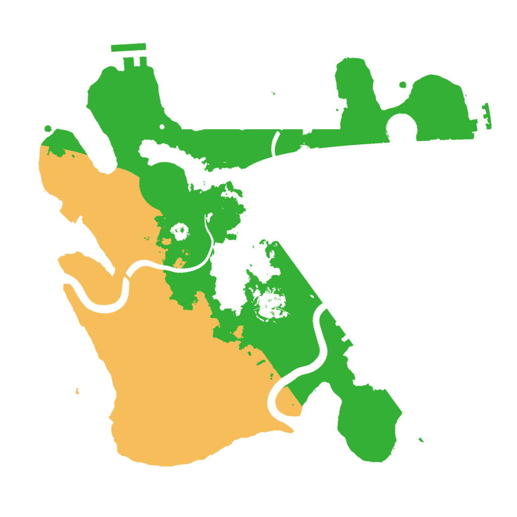 Biome Rust Map: Procedural Map, Size: 3000, Seed: 74233