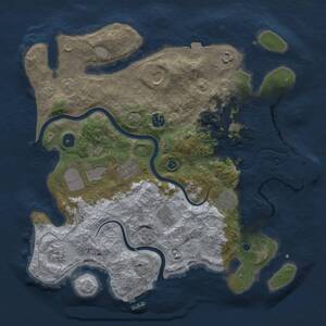 Thumbnail Rust Map: Procedural Map, Size: 3750, Seed: 23072026, 18 Monuments