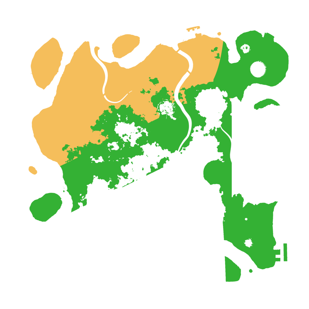 Biome Rust Map: Procedural Map, Size: 3500, Seed: 487437498