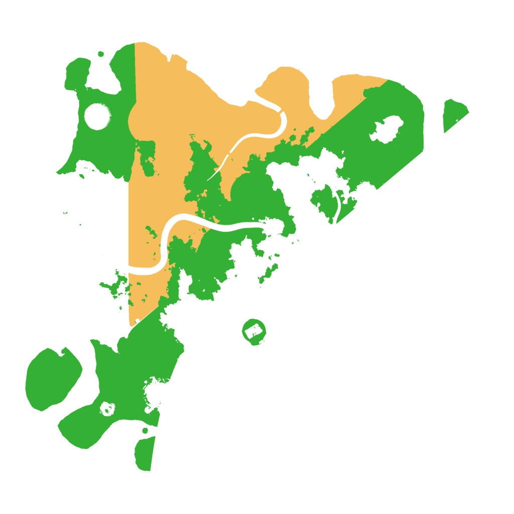 Biome Rust Map: Procedural Map, Size: 3500, Seed: 814510448