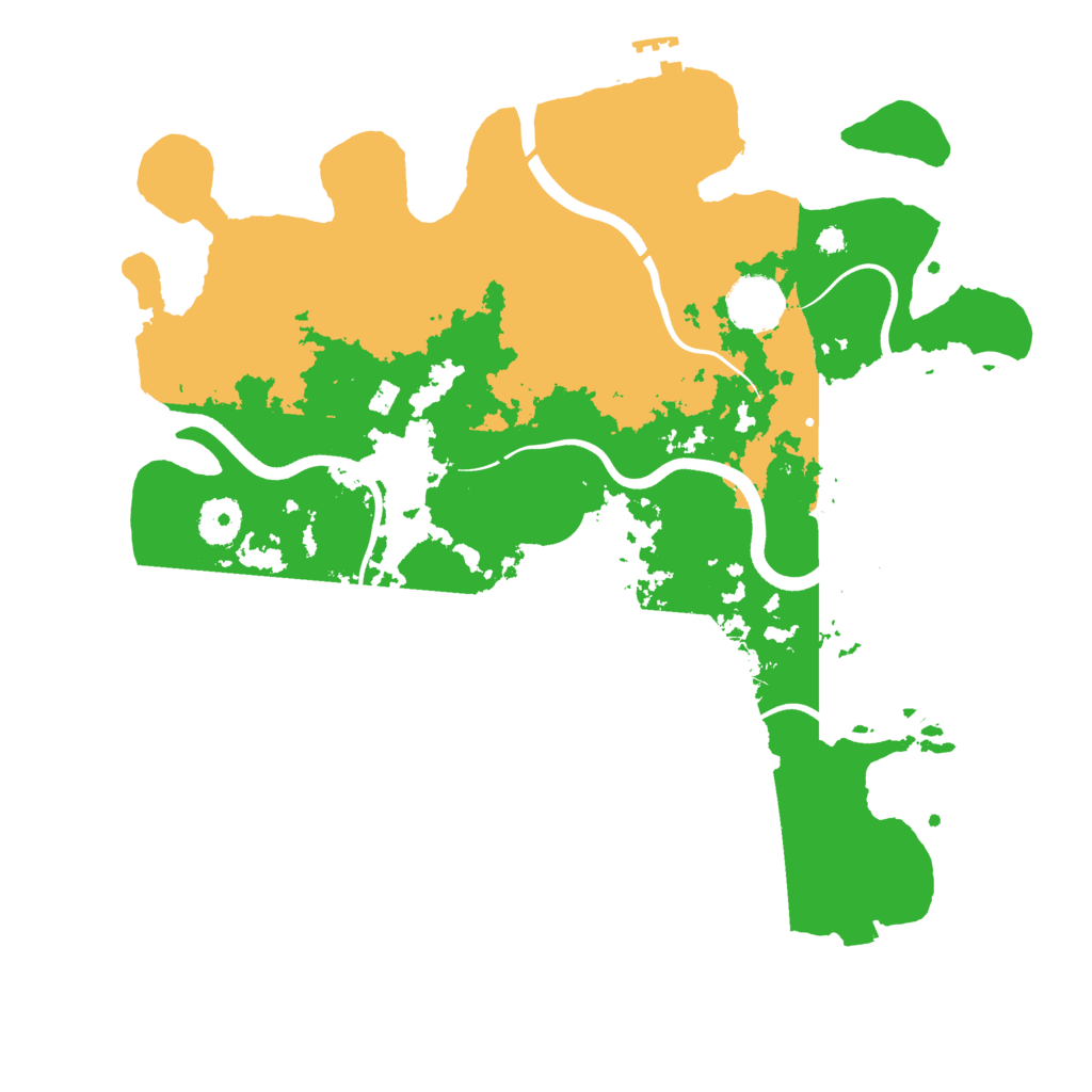 Biome Rust Map: Procedural Map, Size: 3600, Seed: 580532