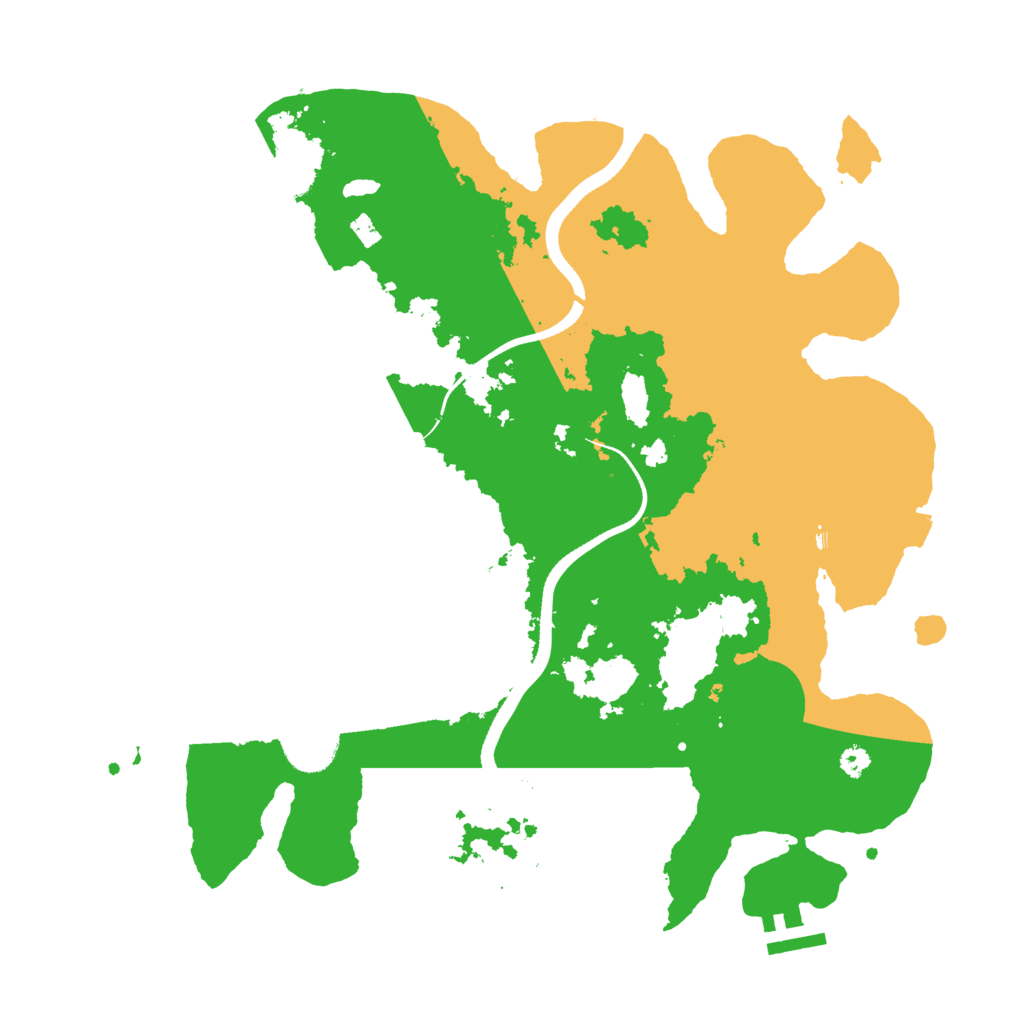 Biome Rust Map: Procedural Map, Size: 3500, Seed: 1856974