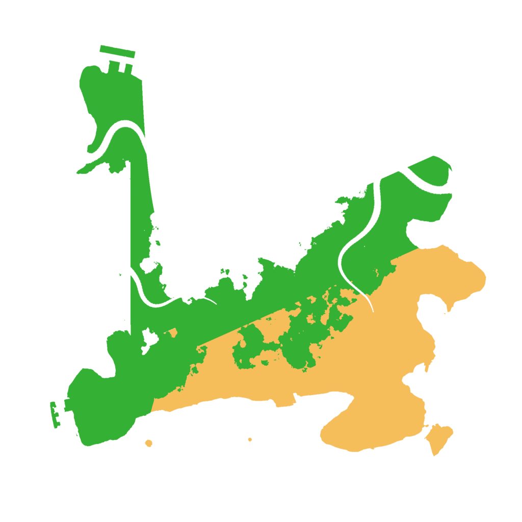 Biome Rust Map: Procedural Map, Size: 3000, Seed: 22379