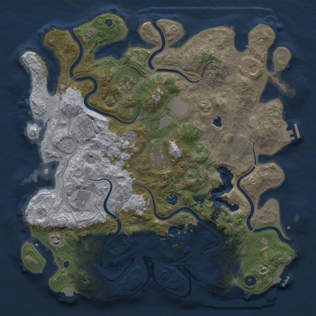 Rust Map: Procedural Map, Size: 4250, Seed: 1652000045, 16 Monuments