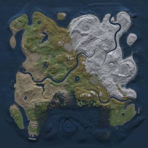 Thumbnail Rust Map: Procedural Map, Size: 4250, Seed: 86990550, 15 Monuments