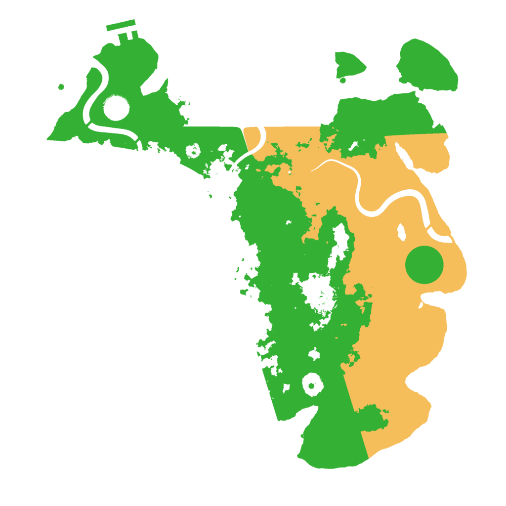 Biome Rust Map: Procedural Map, Size: 3500, Seed: 777920668