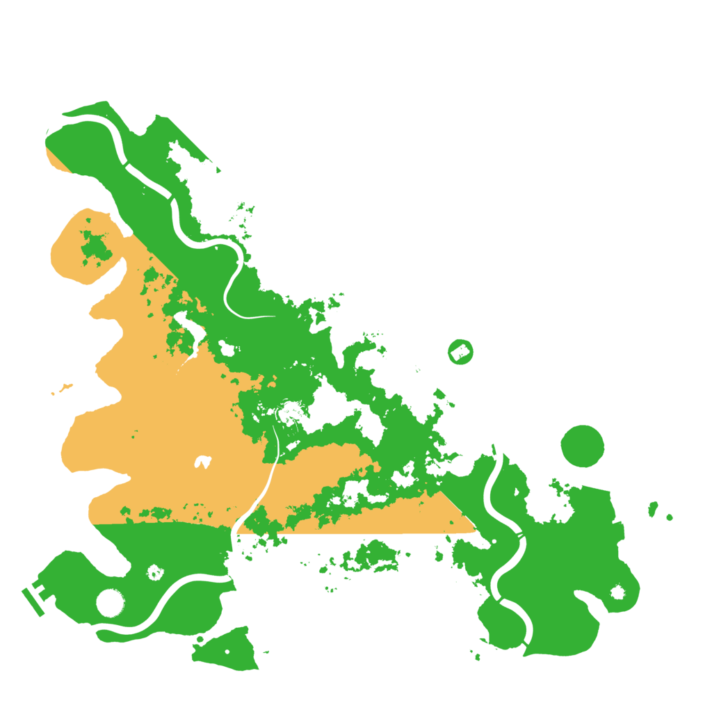 Biome Rust Map: Procedural Map, Size: 4500, Seed: 96635