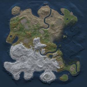 Thumbnail Rust Map: Procedural Map, Size: 3750, Seed: 1950862267, 16 Monuments
