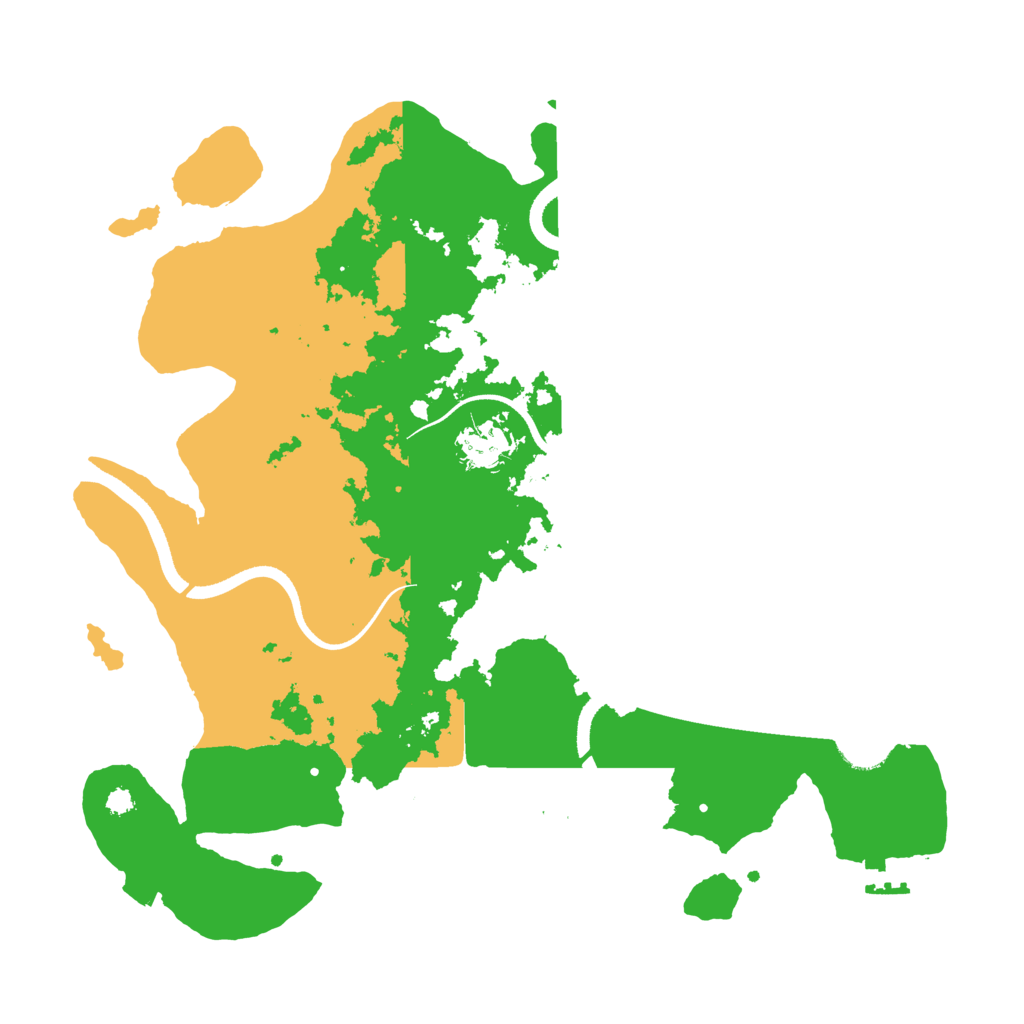 Biome Rust Map: Procedural Map, Size: 3500, Seed: 453777495