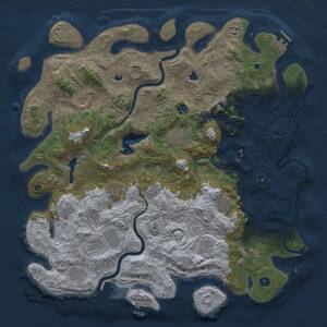 Thumbnail Rust Map: Procedural Map, Size: 4750, Seed: 672683730, 17 Monuments