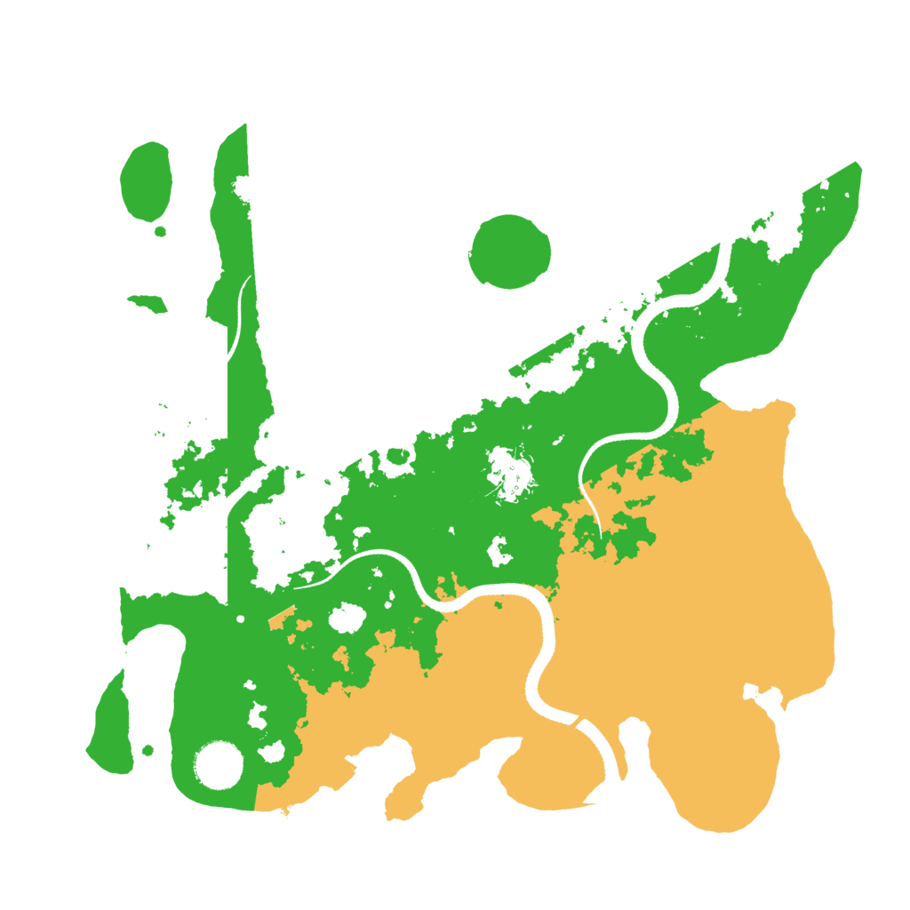 Biome Rust Map: Procedural Map, Size: 3300, Seed: 842337377
