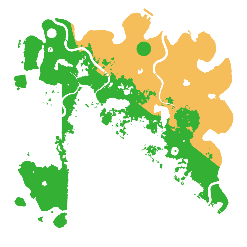 Biome Rust Map: Procedural Map, Size: 4500, Seed: 877485319