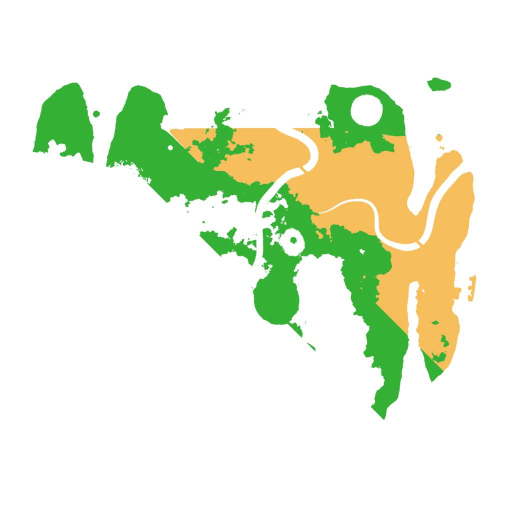 Biome Rust Map: Procedural Map, Size: 3000, Seed: 13023