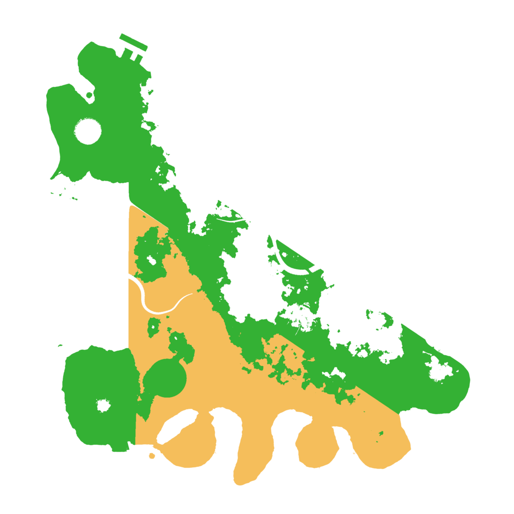 Biome Rust Map: Procedural Map, Size: 3500, Seed: 1554852